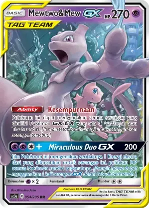 Mewtwo Mew GX RR